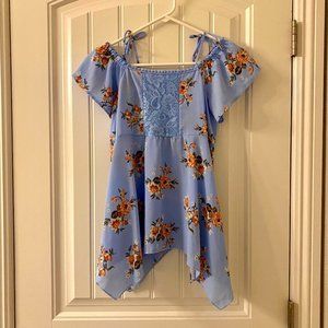 Floral top, girls L